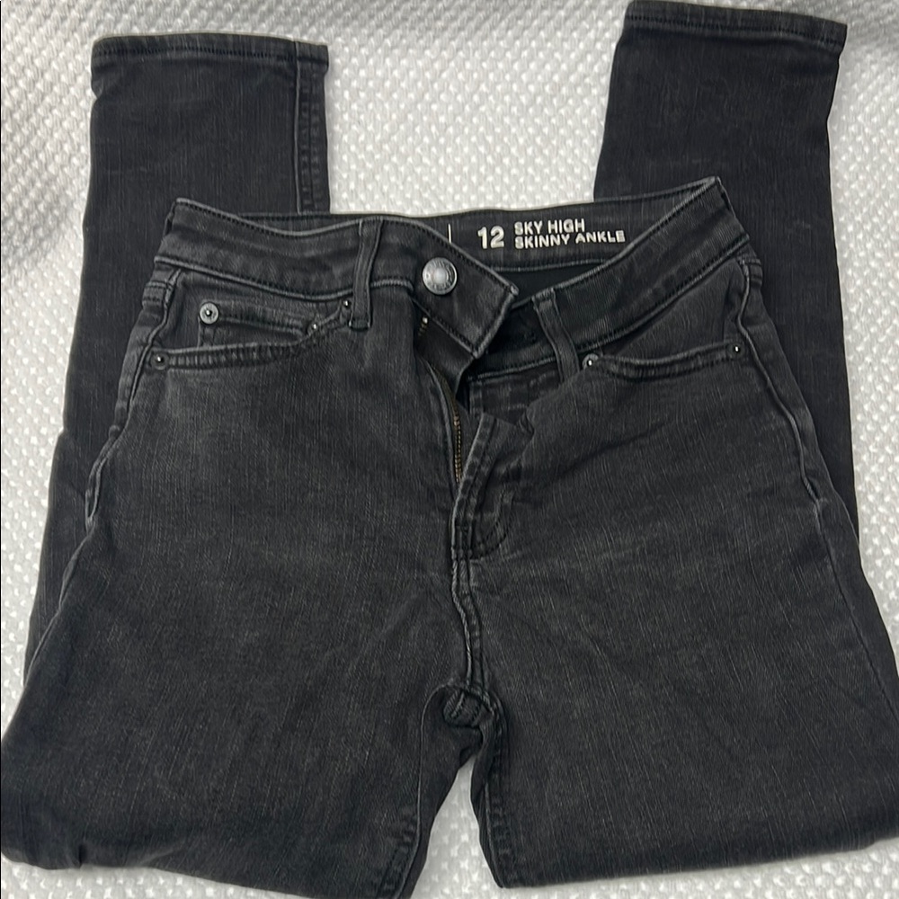 Sky High Skinny Ankle Jeans - Black